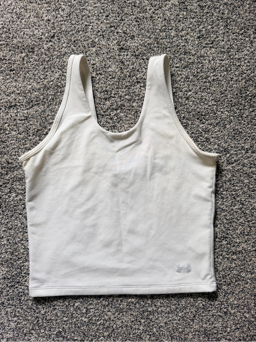 Under Armour White Scoop Neck Women's Tank Top Size Small